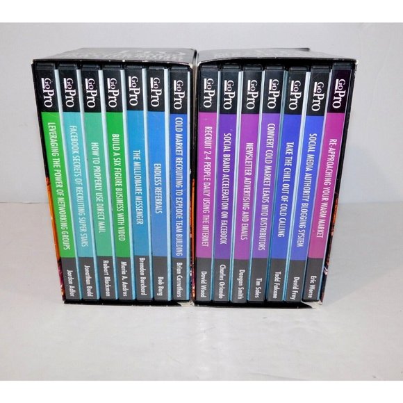 GoPro MLM Cold market Mastermind Home study Course 14 DVD & 24 CD Set w BONUS - Picture 2 of 7